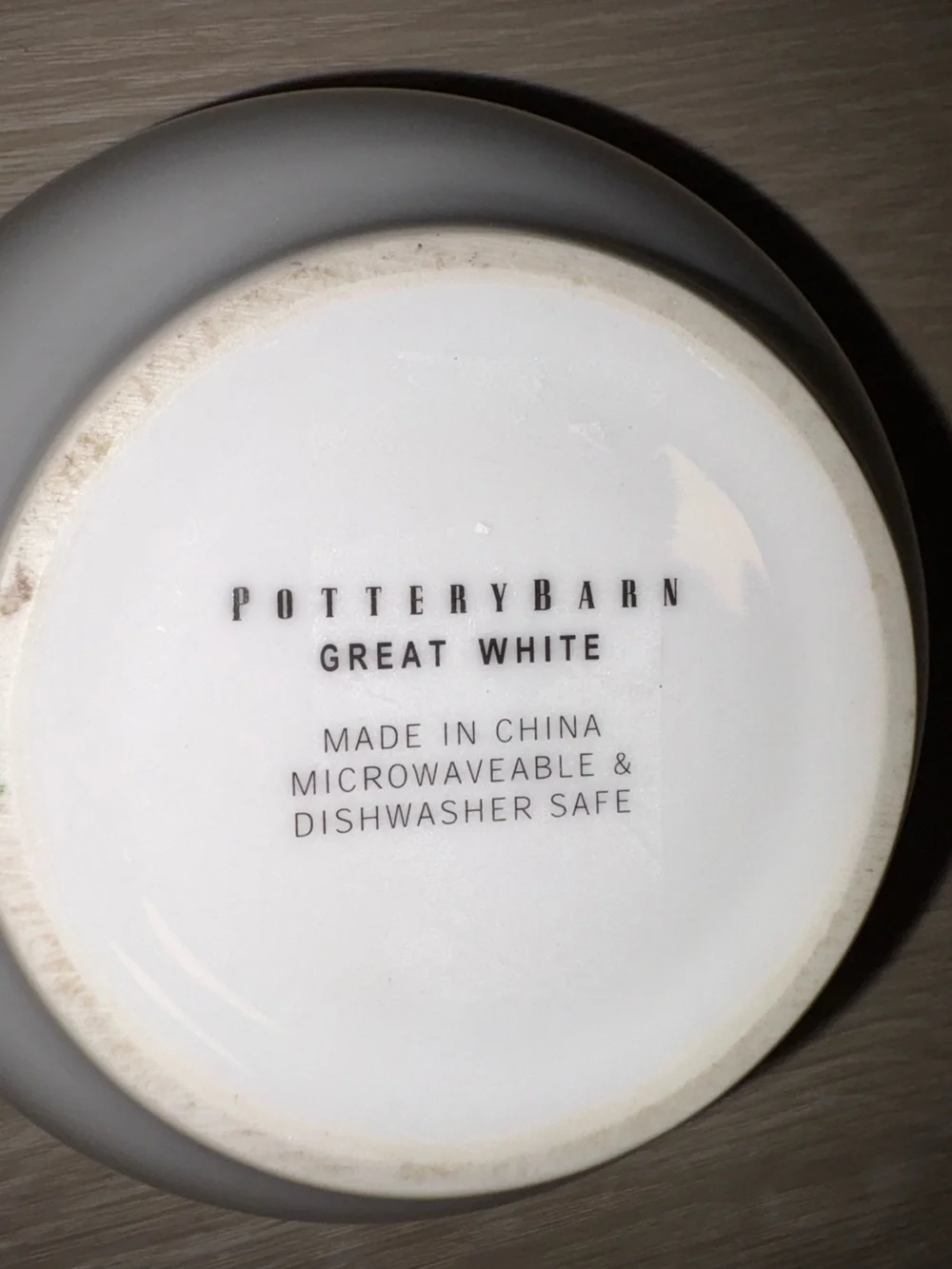 Pottery Barn Great White Ceramic Bowl - White